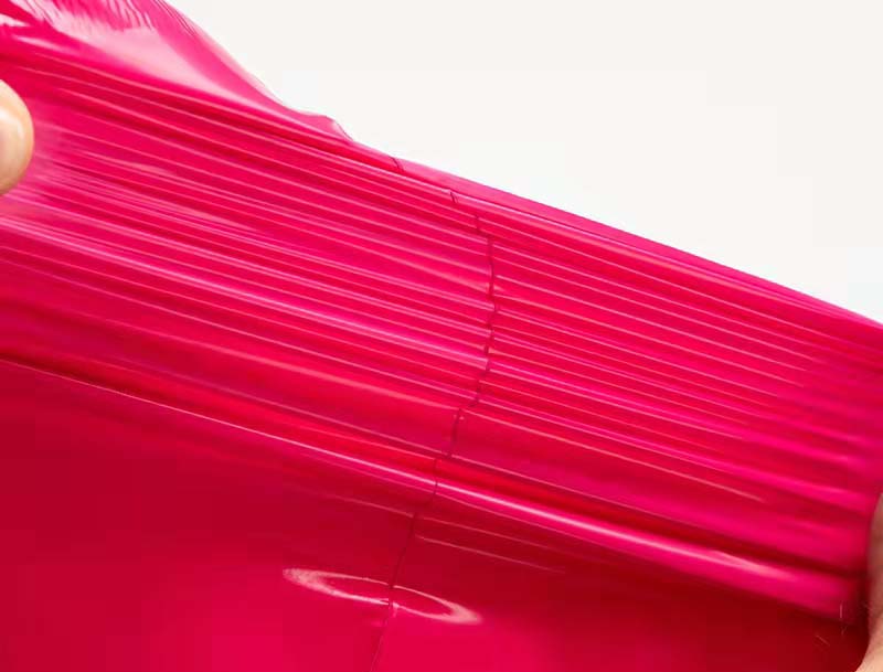 乐业玫红色快递袋-05